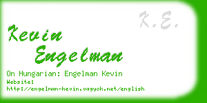 kevin engelman business card